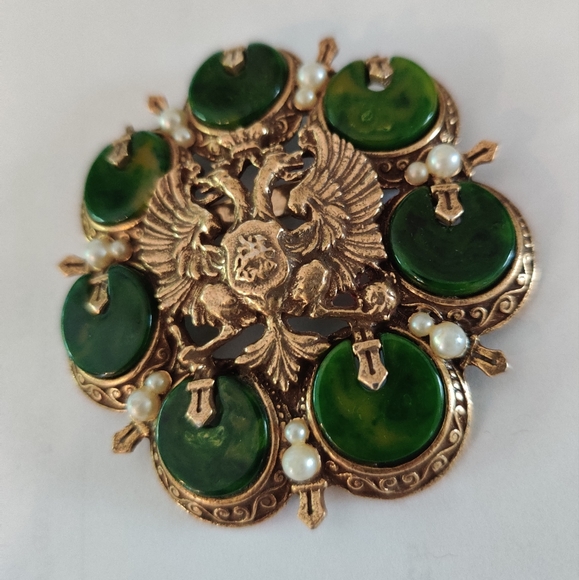 Arthur Pepper ART Brooch Heraldic Crest - Picture 8 of 10